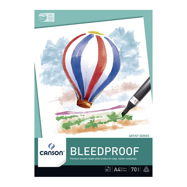 Canson : Bleedproof Pad : 70gsm : 50 Sheets