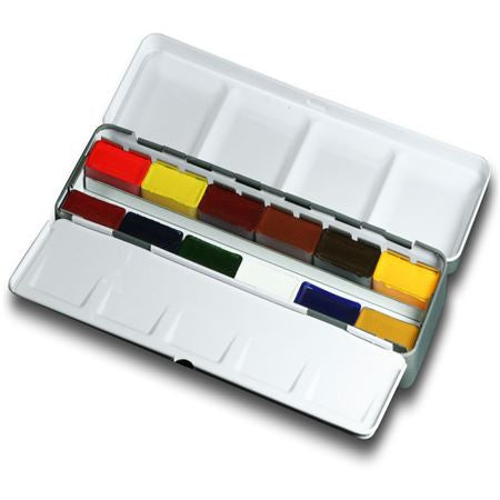 Da Vinci Watercolour Metal Palette Box Set : 12 Full Pans