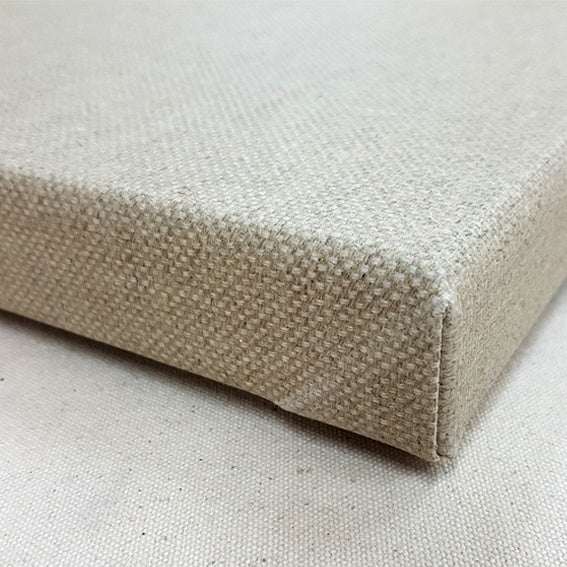Custom Stretched Canvas : Belle Arti / 681 Rough Grain Linen : Clear Sized : 430gsm